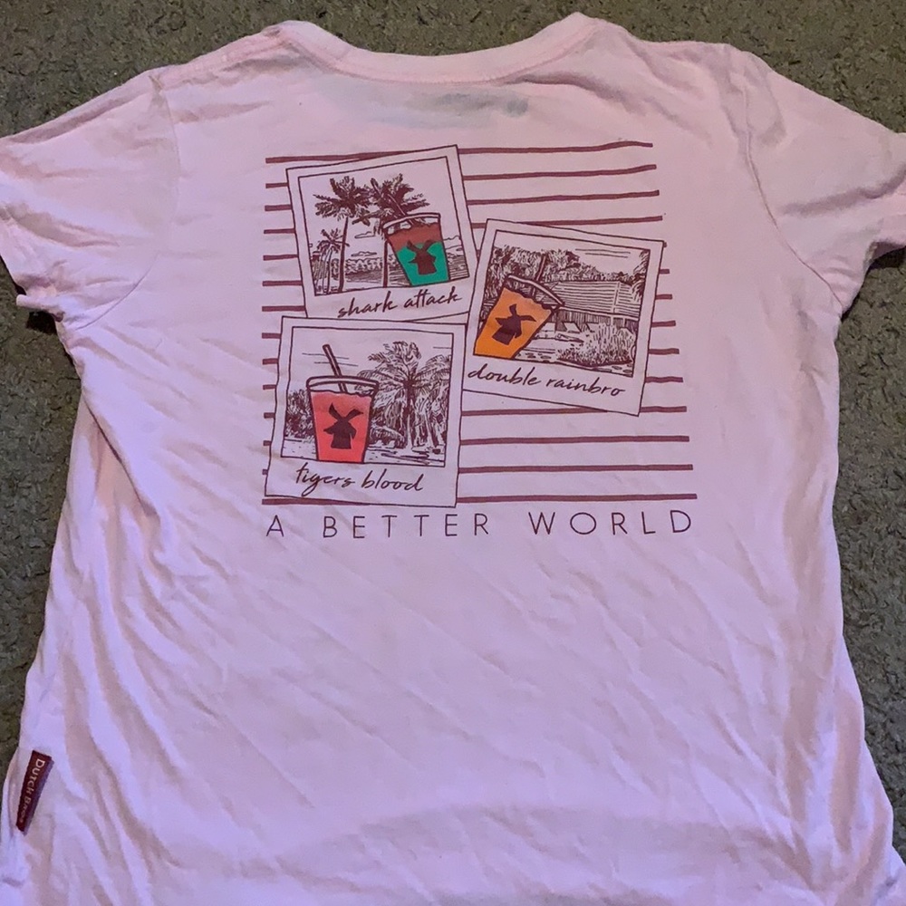 Pink Dutch Bros T Shirt
